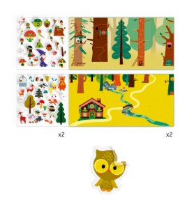 Djeco Aυτοκόλλητα Magic Forest
